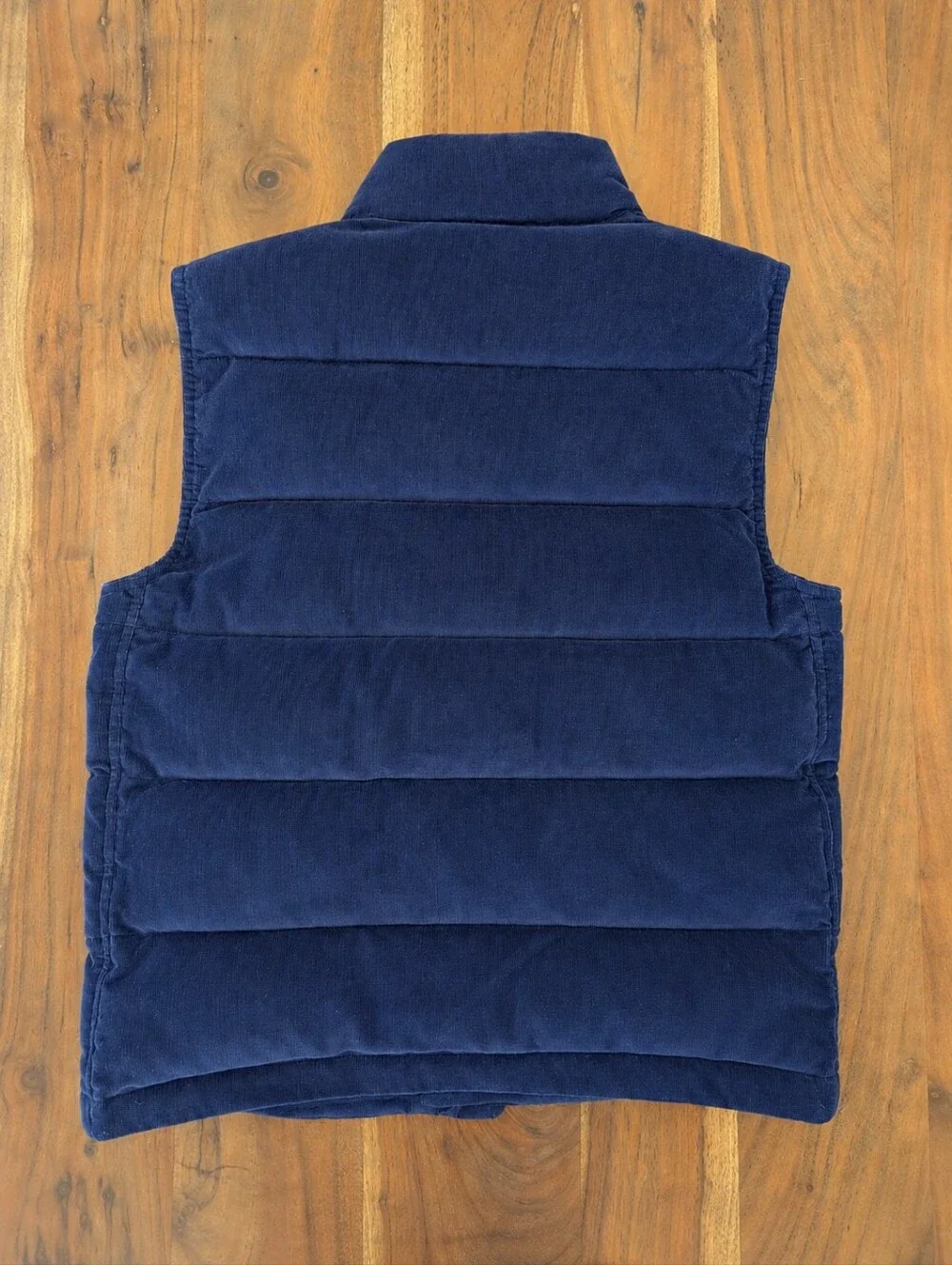 Navy Blue Banana Republic Puffer Vest - Quilted Corduroy